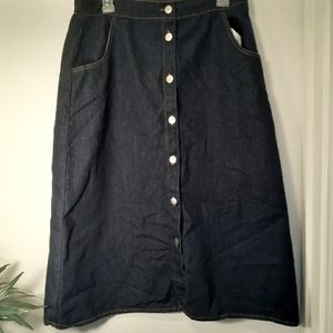 Jennifer Lauren Size Large Jean Skirt